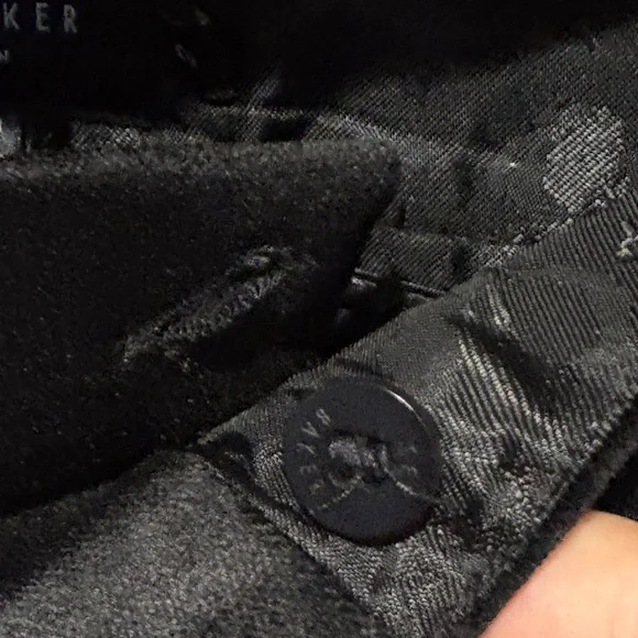 New Ted Baker London Demyat Velvet Kick Flare Trousers - Picture 8 of 15